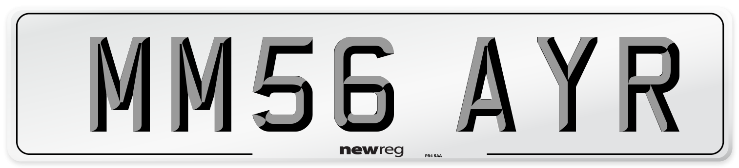 MM56 AYR Number Plate from New Reg